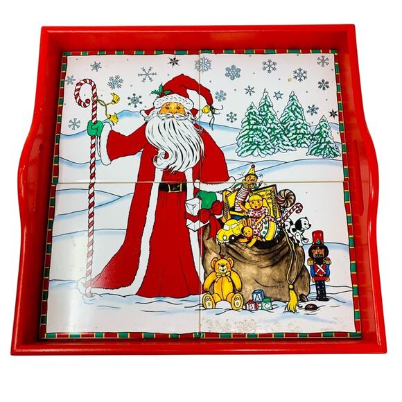 Vintage JC Penny Christmas Tray - Picture 1 of 5
